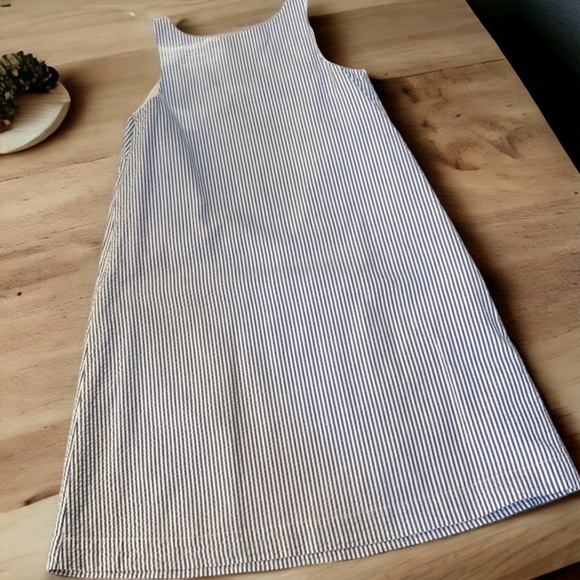 VINEYARD VINES NWT Blue Seersucker Swing Dress - Picture 5 of 7